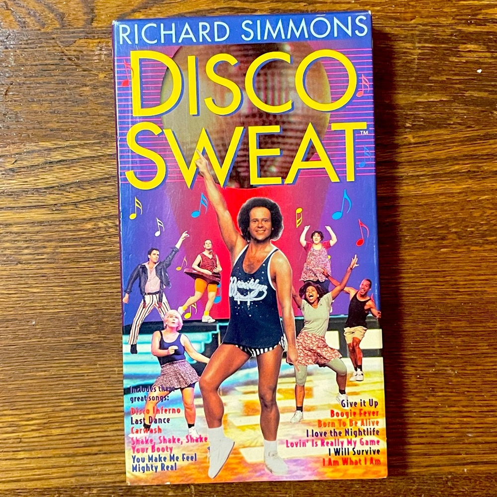 Richard Simmons Disco Sweat VHS